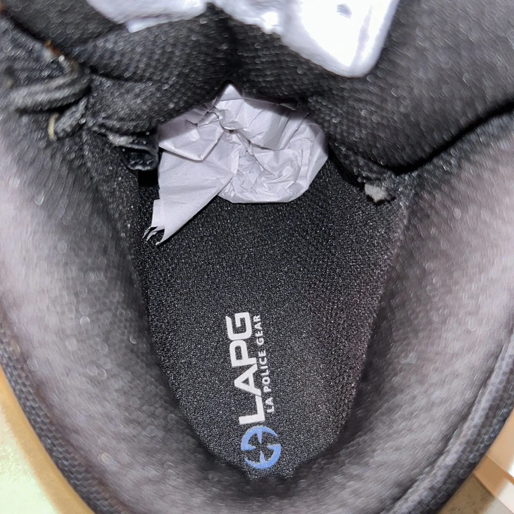 MENS NWT LA Police Gear Black Boots - Picture 8 of 8